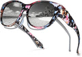 Polarized Sunglasses Fit over Glasses for Women, round Sunglasses for Driving & Outdoor UV400 Protection